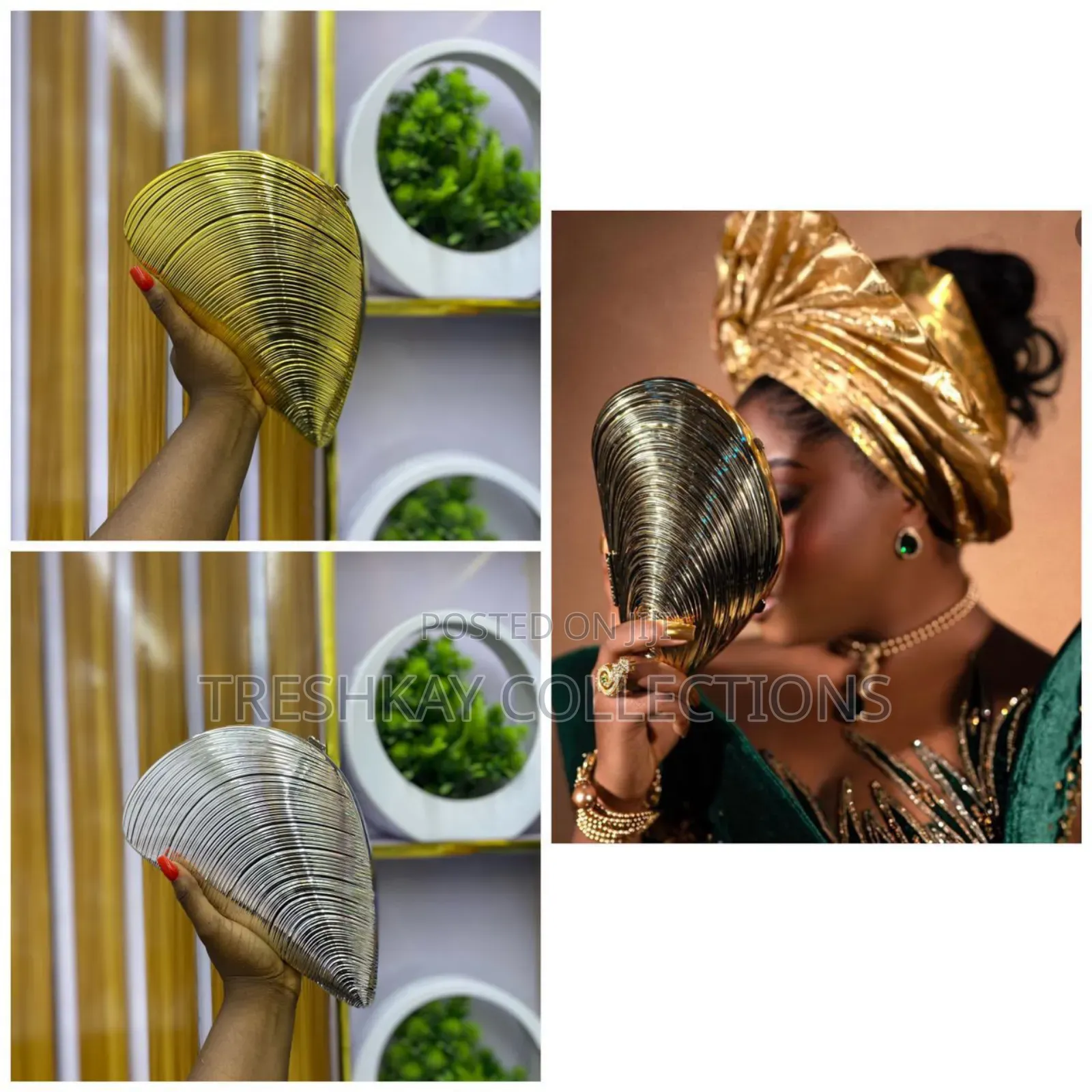 Stylish Quality Shell Clutch