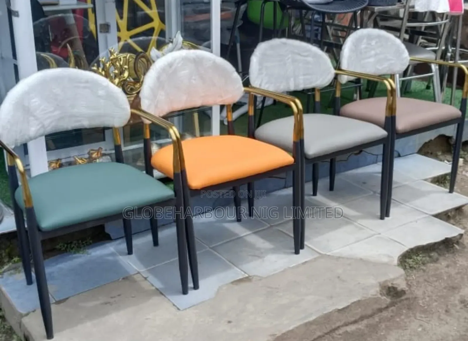 Golden Arm Dinning Chair