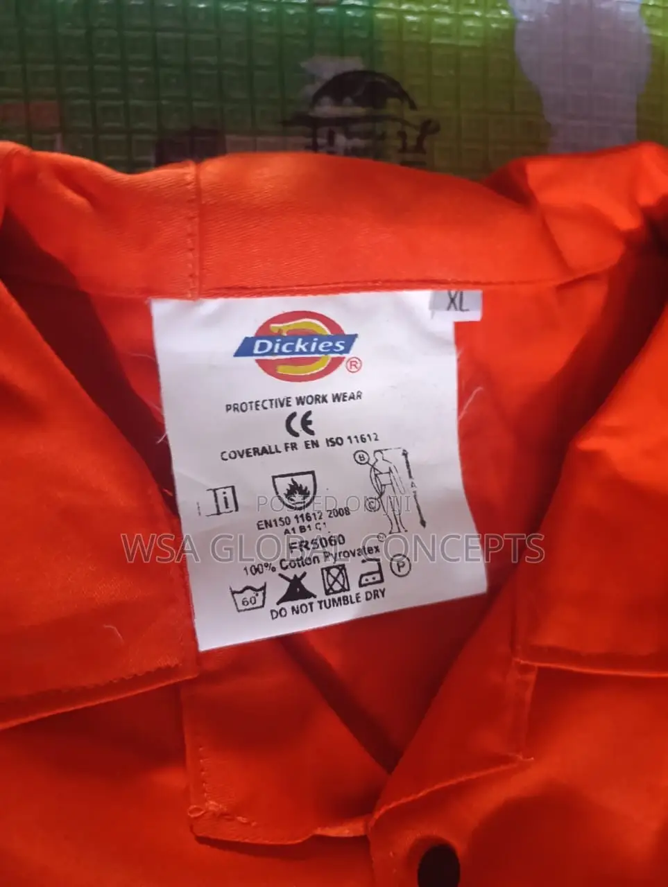 Dickies Orange 100% Fire Protective Coverall