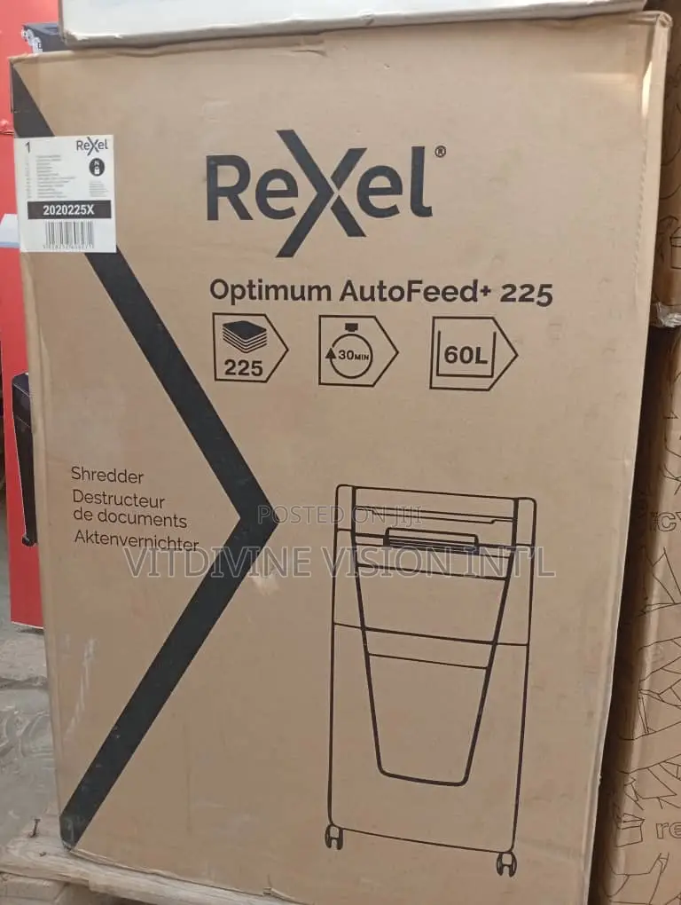 REXEL PAPER 225X Shredders Autofeed+ Cross-Cut P-4 Shredder