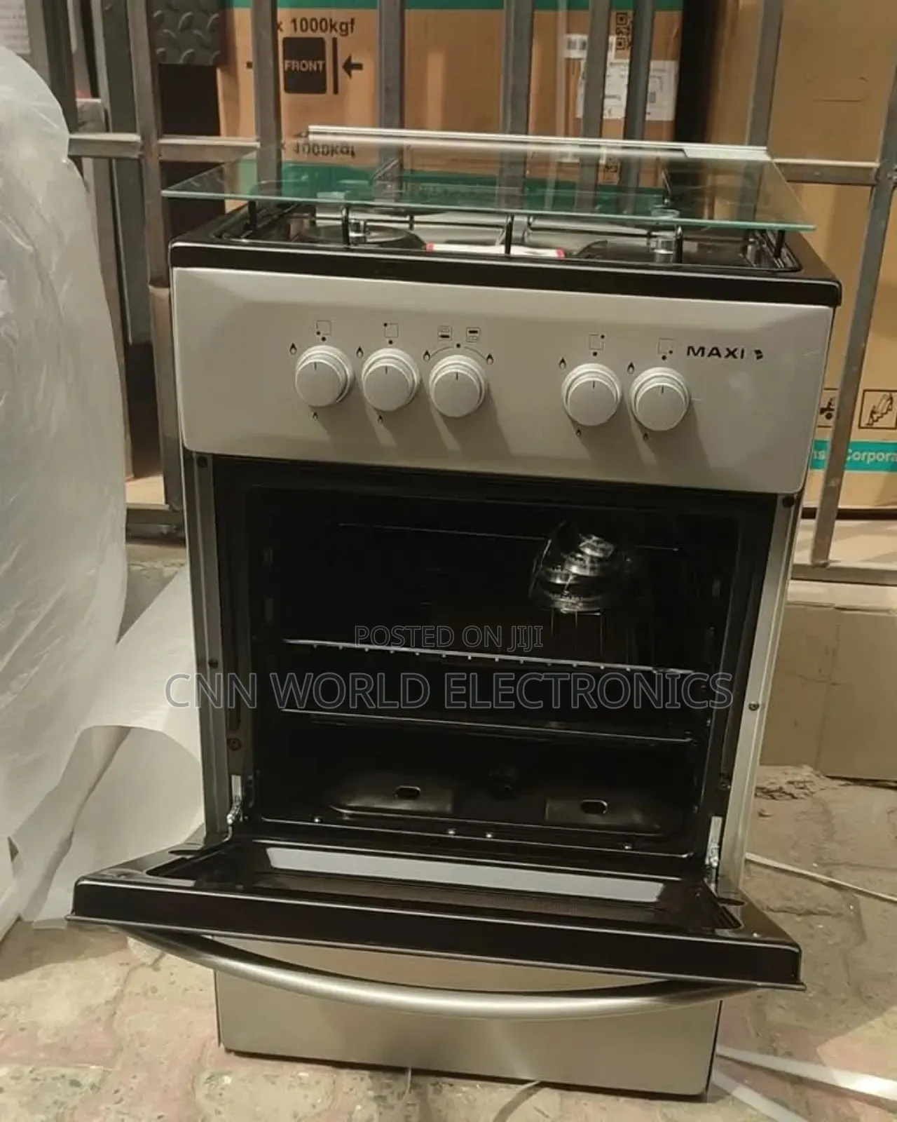 Brand New Maxi 4burner Standing Cooker Oven Blue Flame
