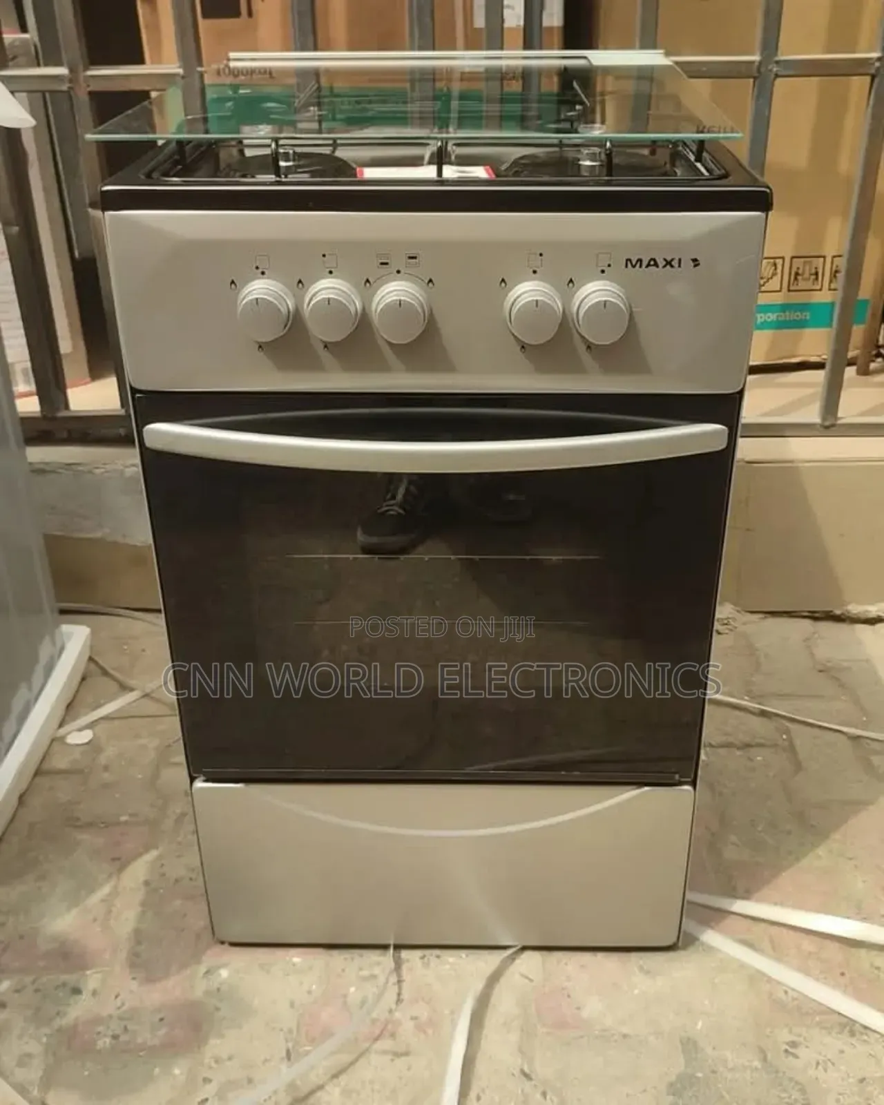 Brand New Maxi 4burner Standing Cooker Oven Blue Flame