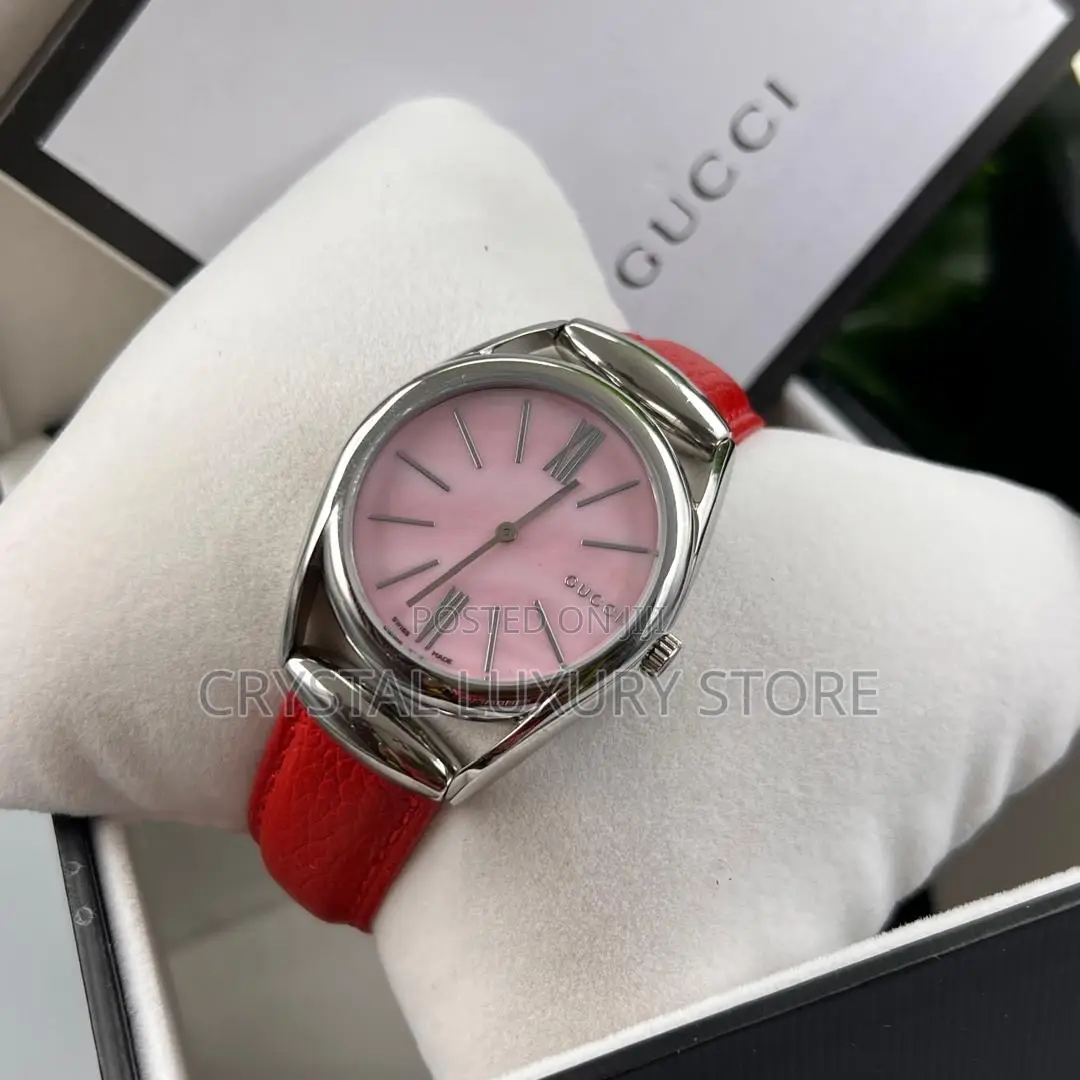 Gucci Quality Luxury Men Genuine Leather Wristwatch