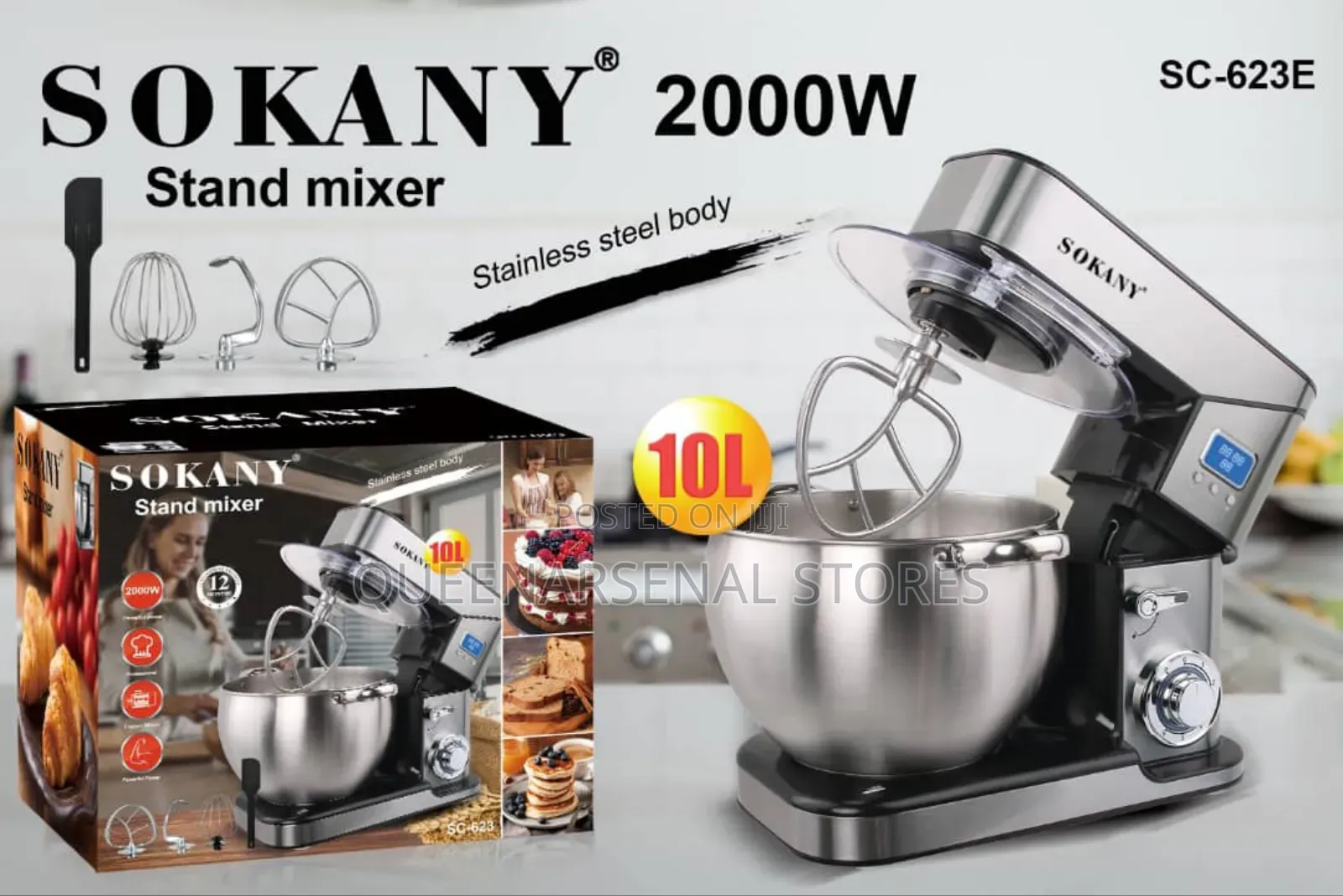 10L Sokany Stand Mixer