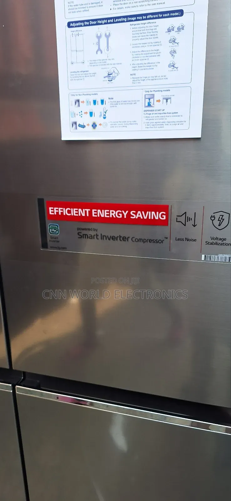 Original Lg 674l Smart Inverter Side By Side Fridge Ice Make