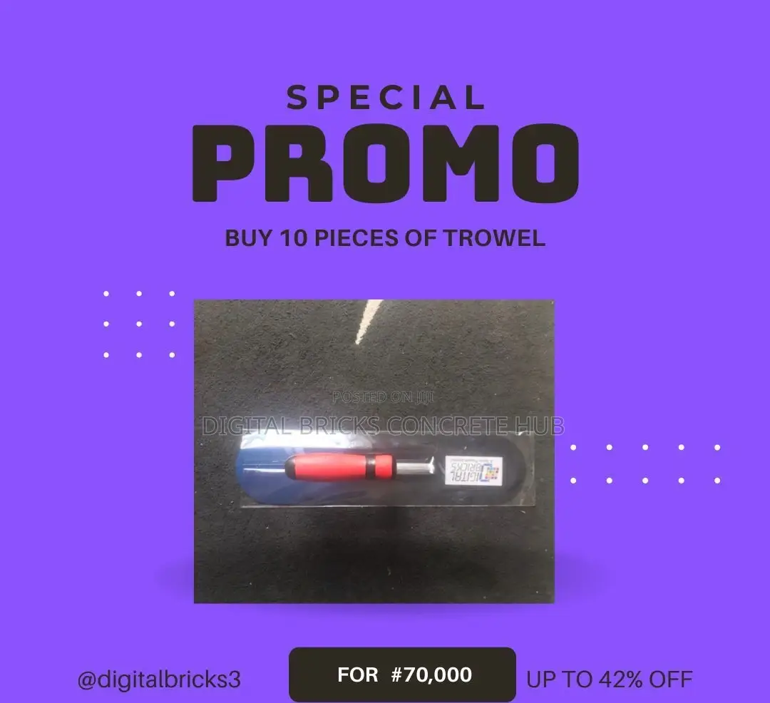 Promo Pack For 10 Pieces Of 16" Trowel With Red Handle