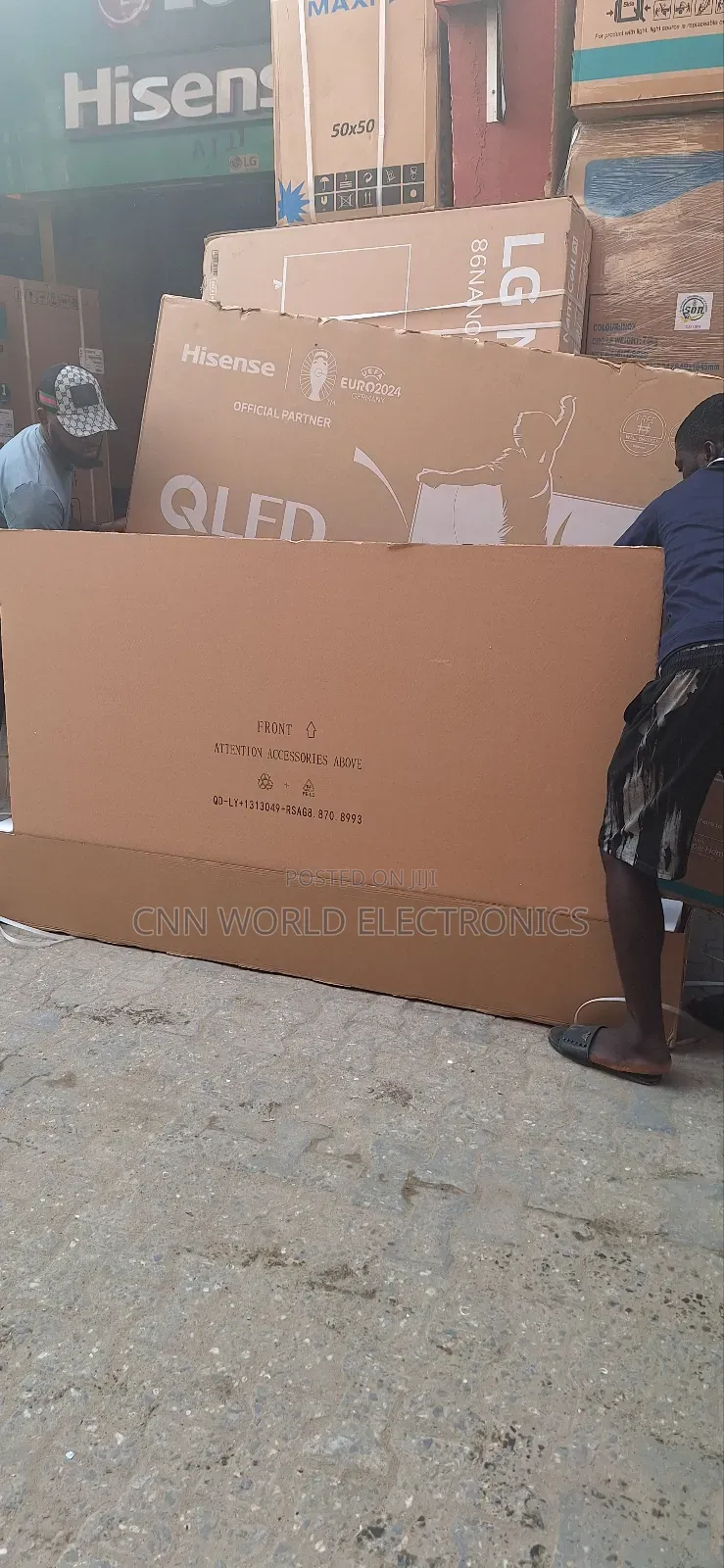 Original Hisense 85"Inches Qled Smart Tv Netflix Youtube(85q6n)