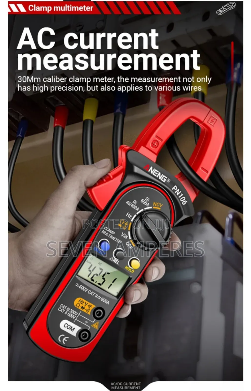 High Precision Ac/Dc Digital Clamp Multimeter