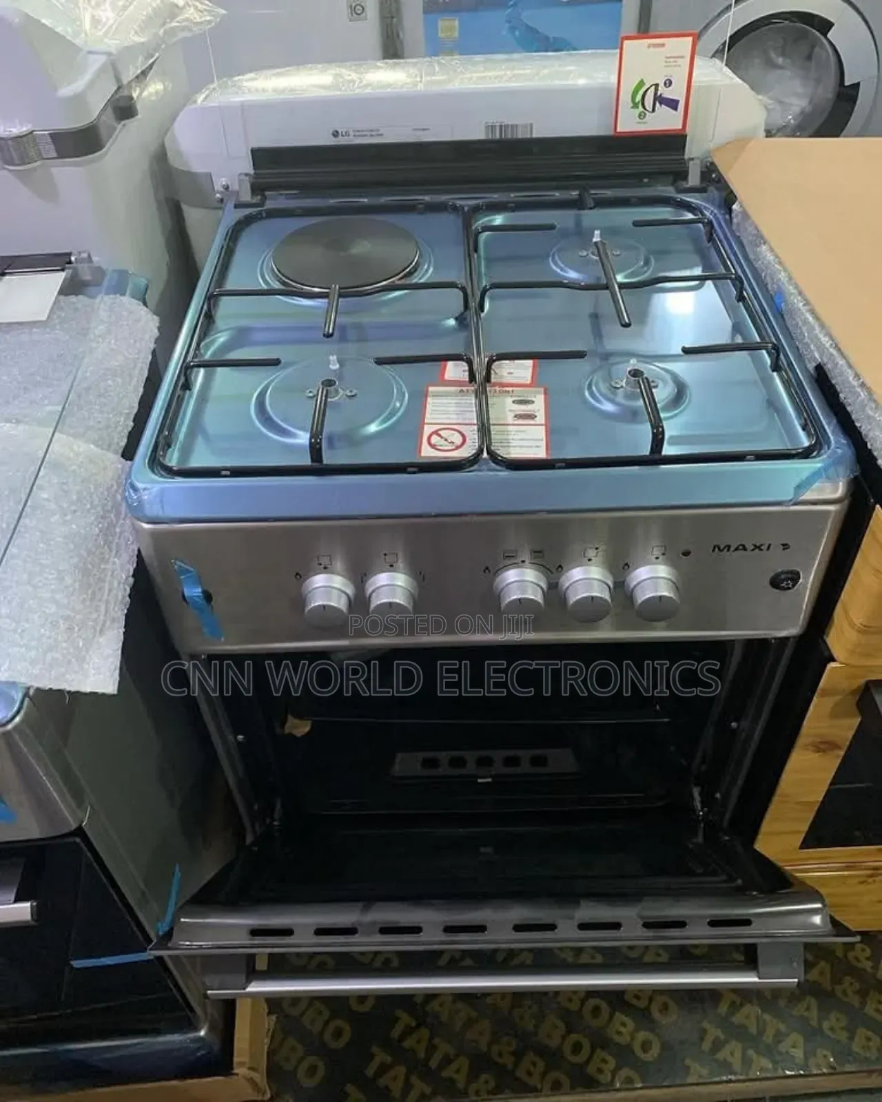 New Maxi 3gas 1electric Burners Oven Automaticignition 60cm