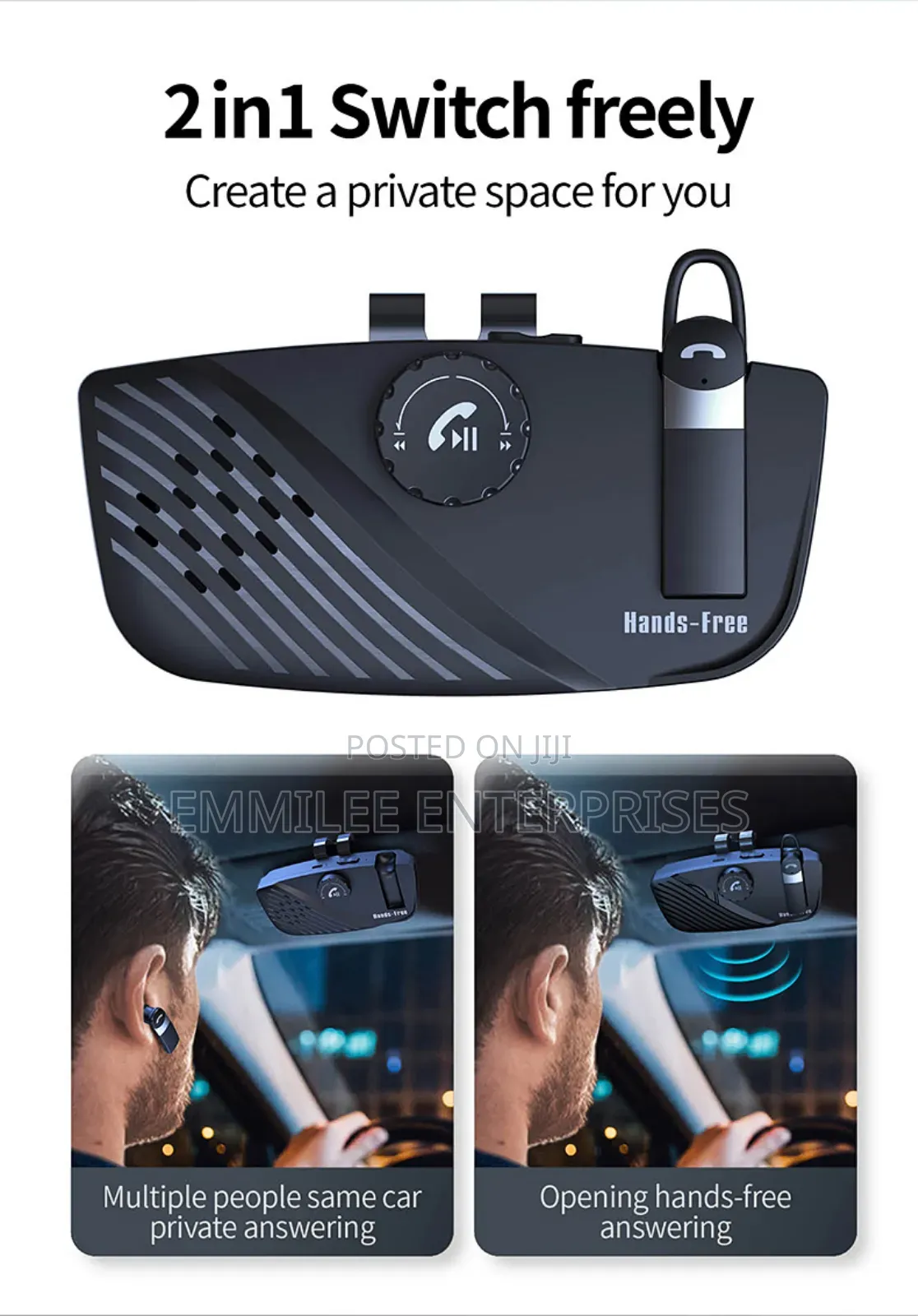 Hand Free Bluetooth Earpod for Car Users
