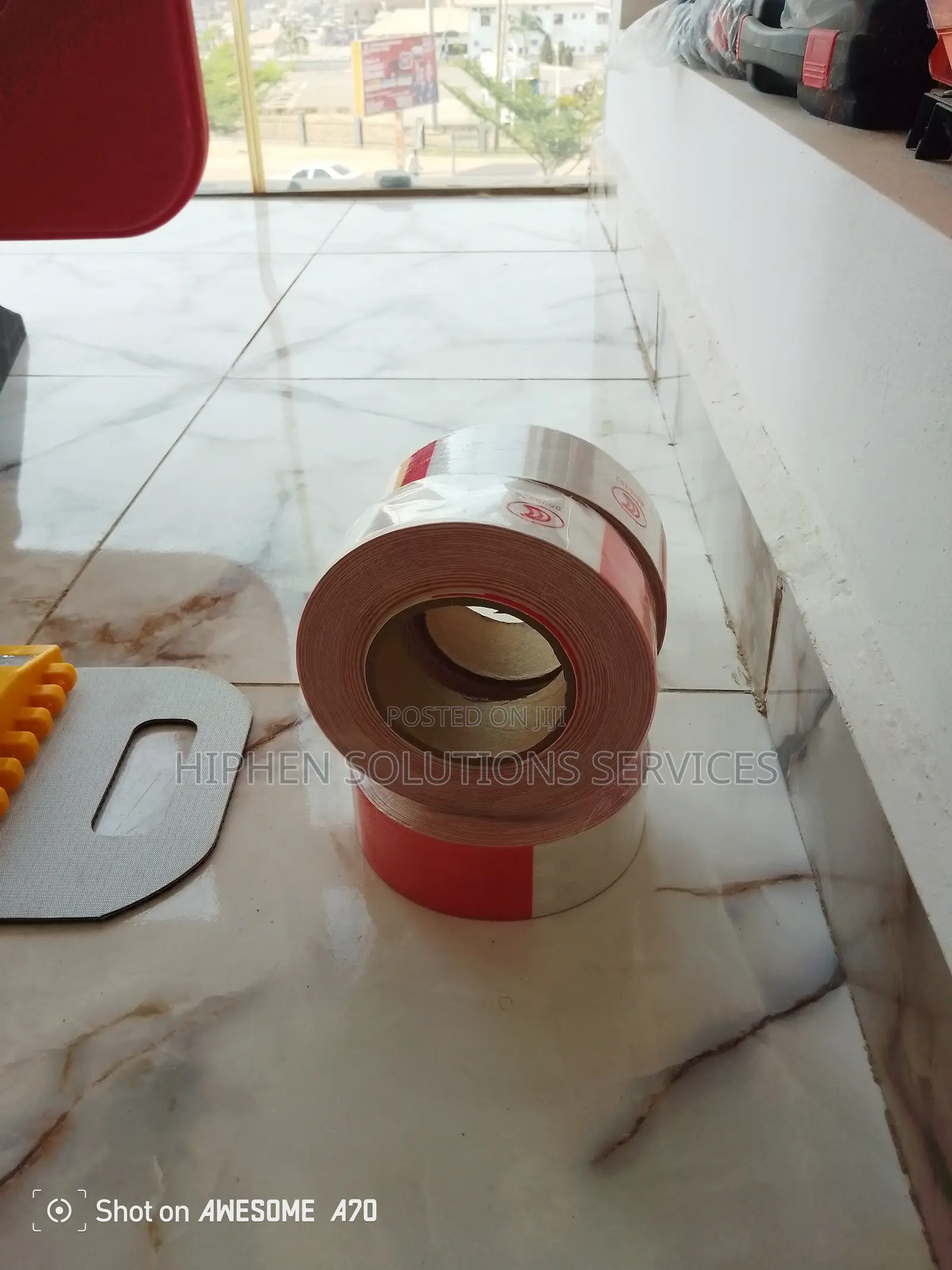 Striped Reflective Barricade Tape