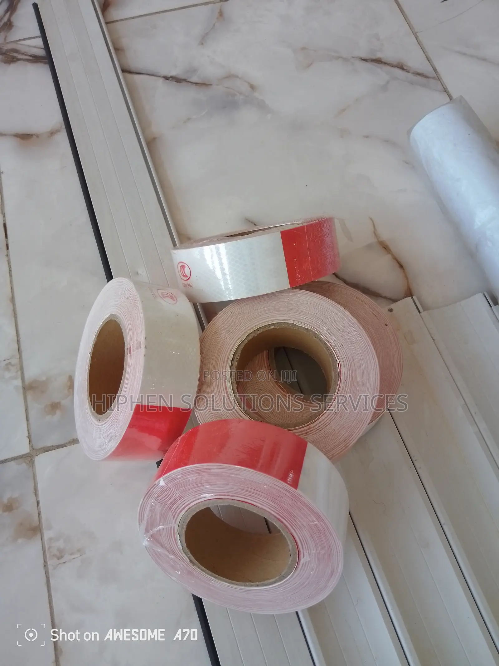 Striped Reflective Barricade Tape