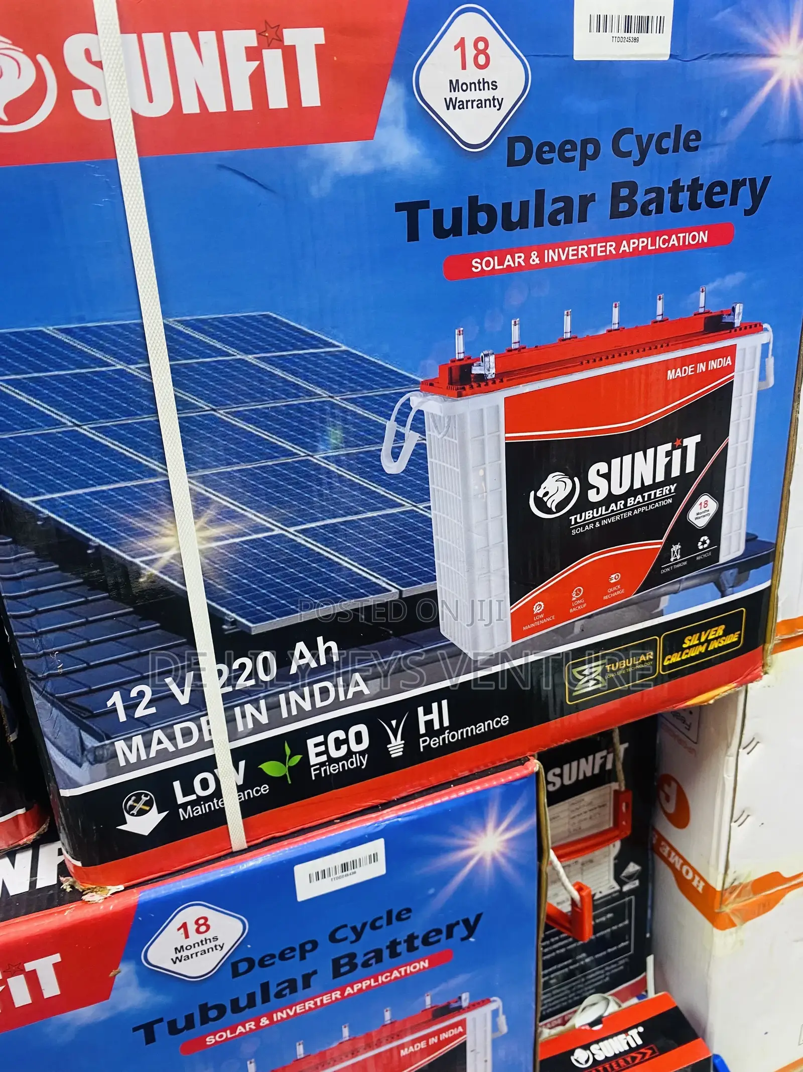 Sunfit Solar Tubular Battery 220ah