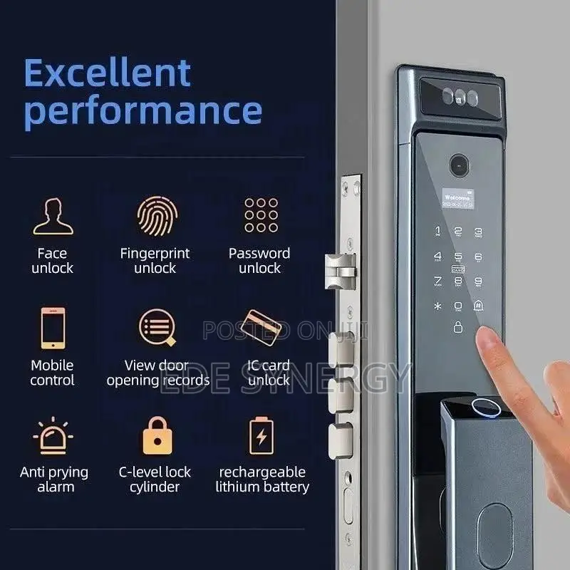 Smartlock Feature Facial Recognition Fingerprint Mobile App