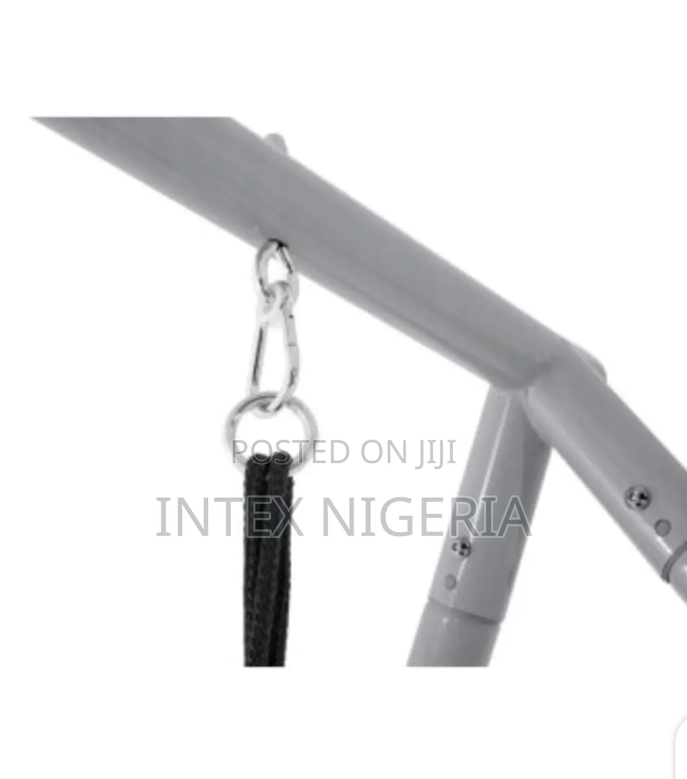 Gray Swing With Two Seats and Nest Swing