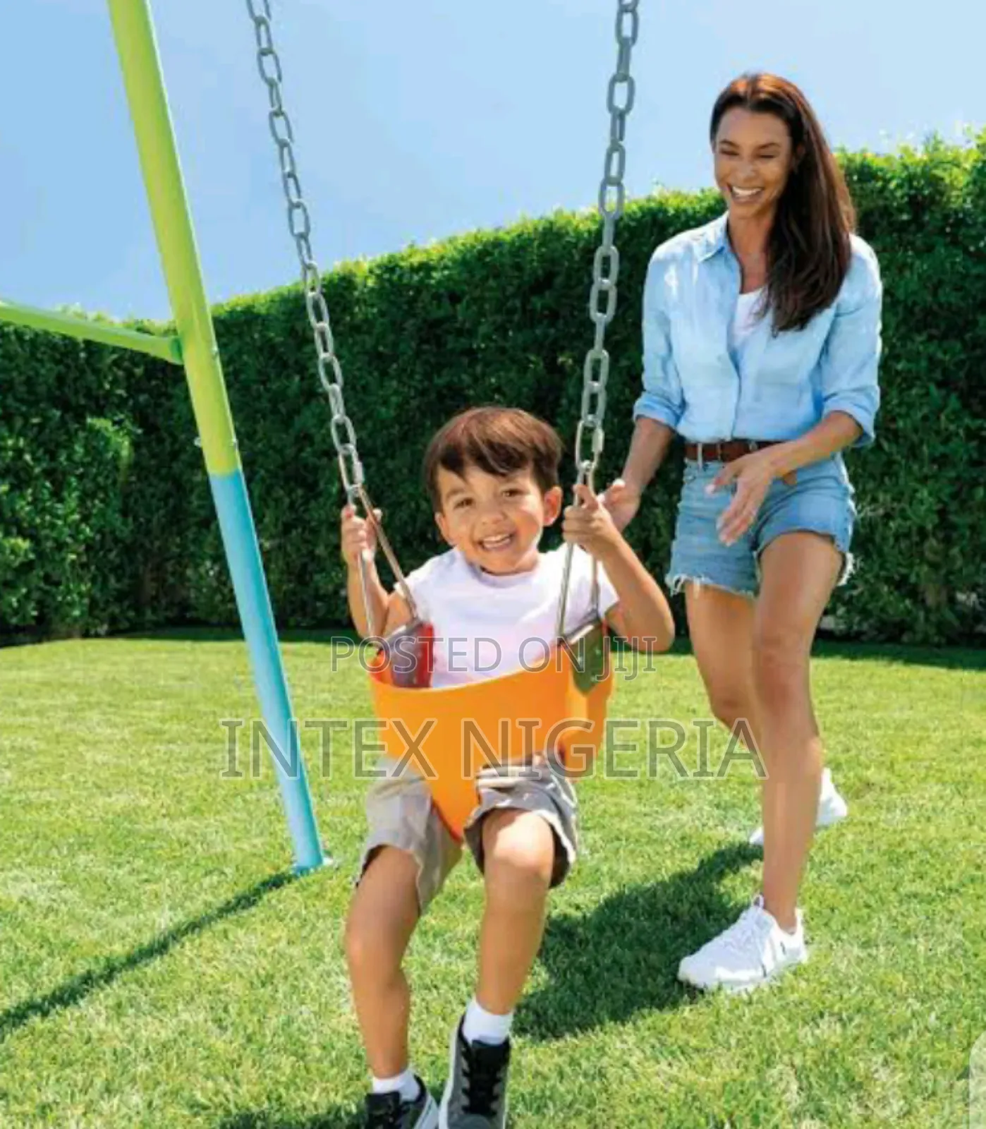 Intex Sturdy Colorful Garden Swing 2-in-1