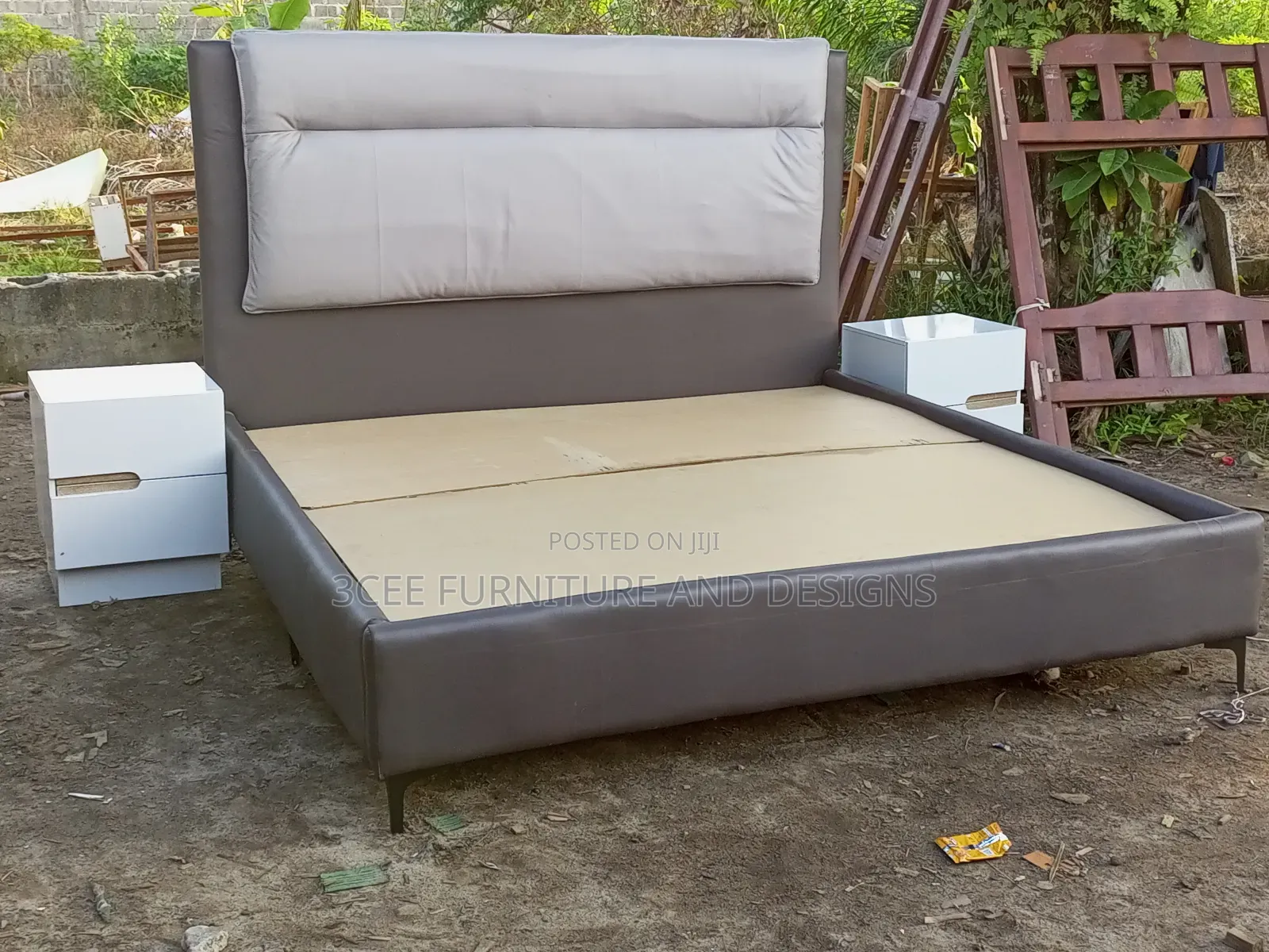 Gray Color Bedframe