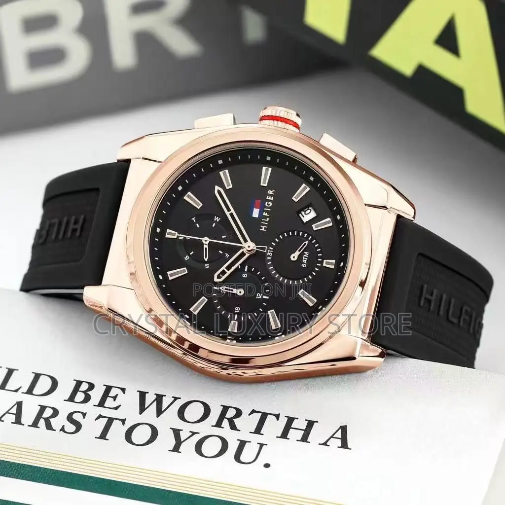 Tag Heuer Quality Luxury Men Rubber Strap Wristwatch