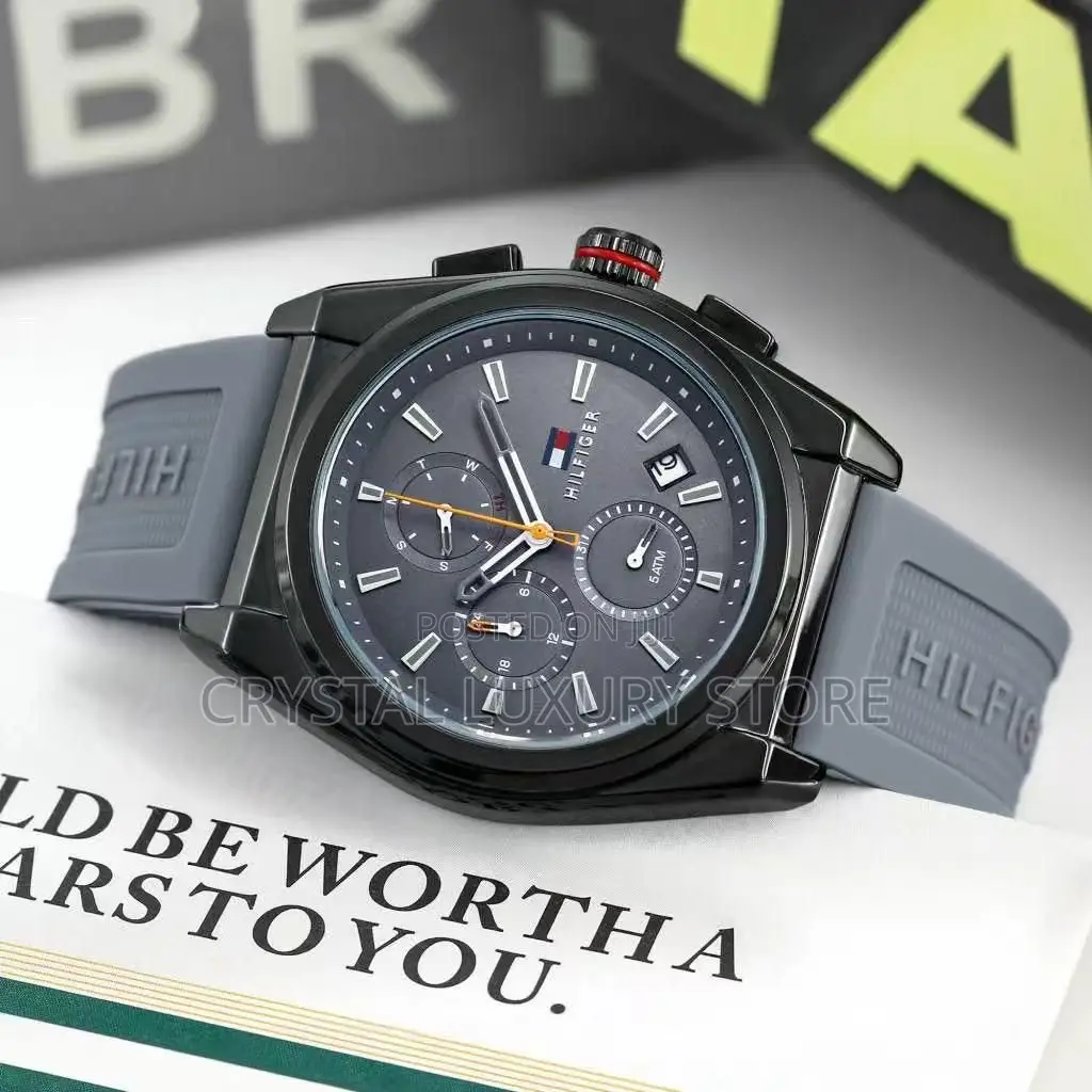 Tag Heuer Quality Luxury Men Rubber Strap Wristwatch
