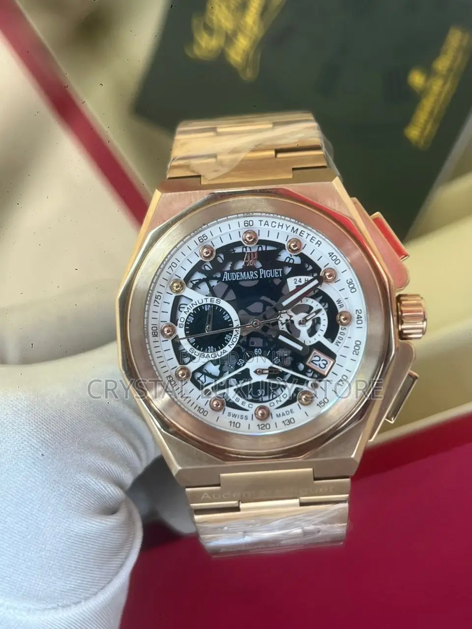 Audemars Piguet Quality Luxury Men Chain Strap Wristwatch