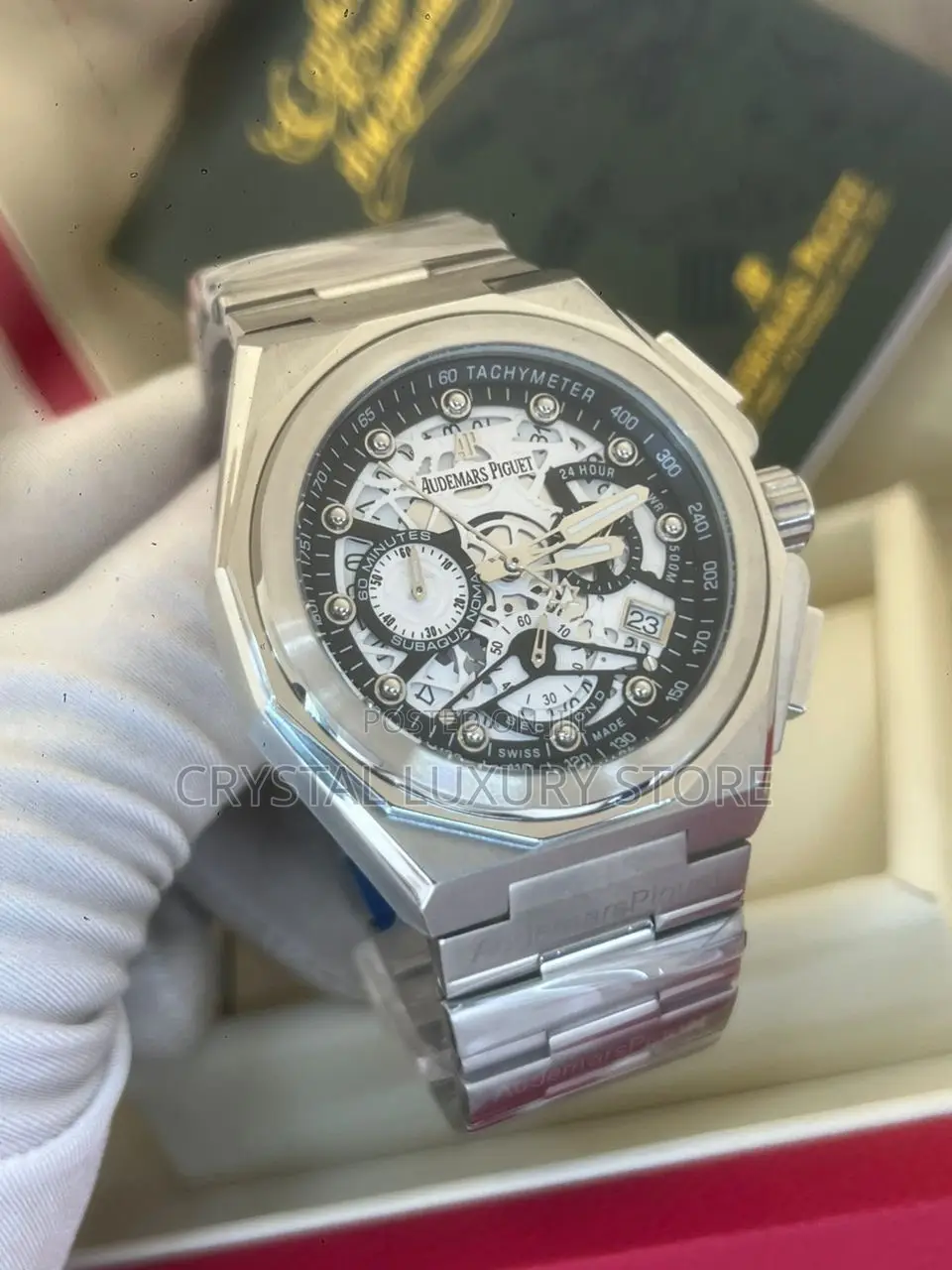 Audemars Piguet Quality Luxury Men Chain Strap Wristwatch