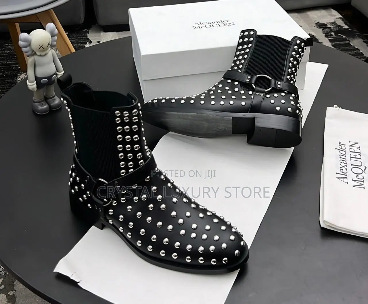 High Quality Luxuryalexander McQueen Madley Studs Boot