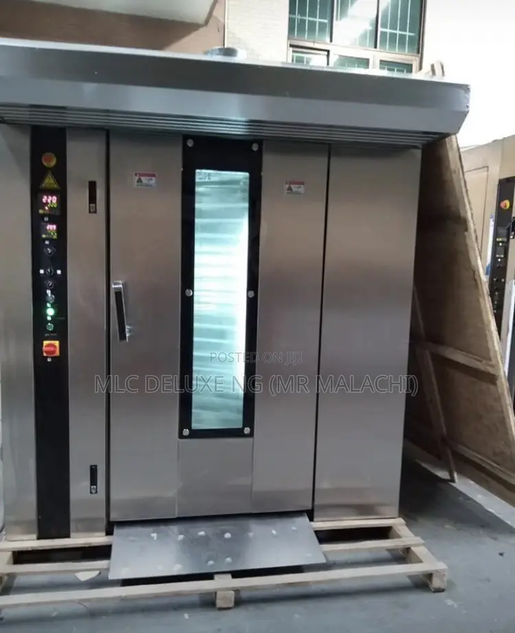 2 Bags Rotary Oven Double Trolley/64tray Diesel Two Bag Oven