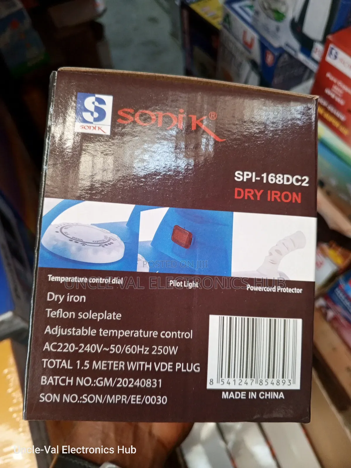 Sonik 250W Inverter Dry Pressing Iron