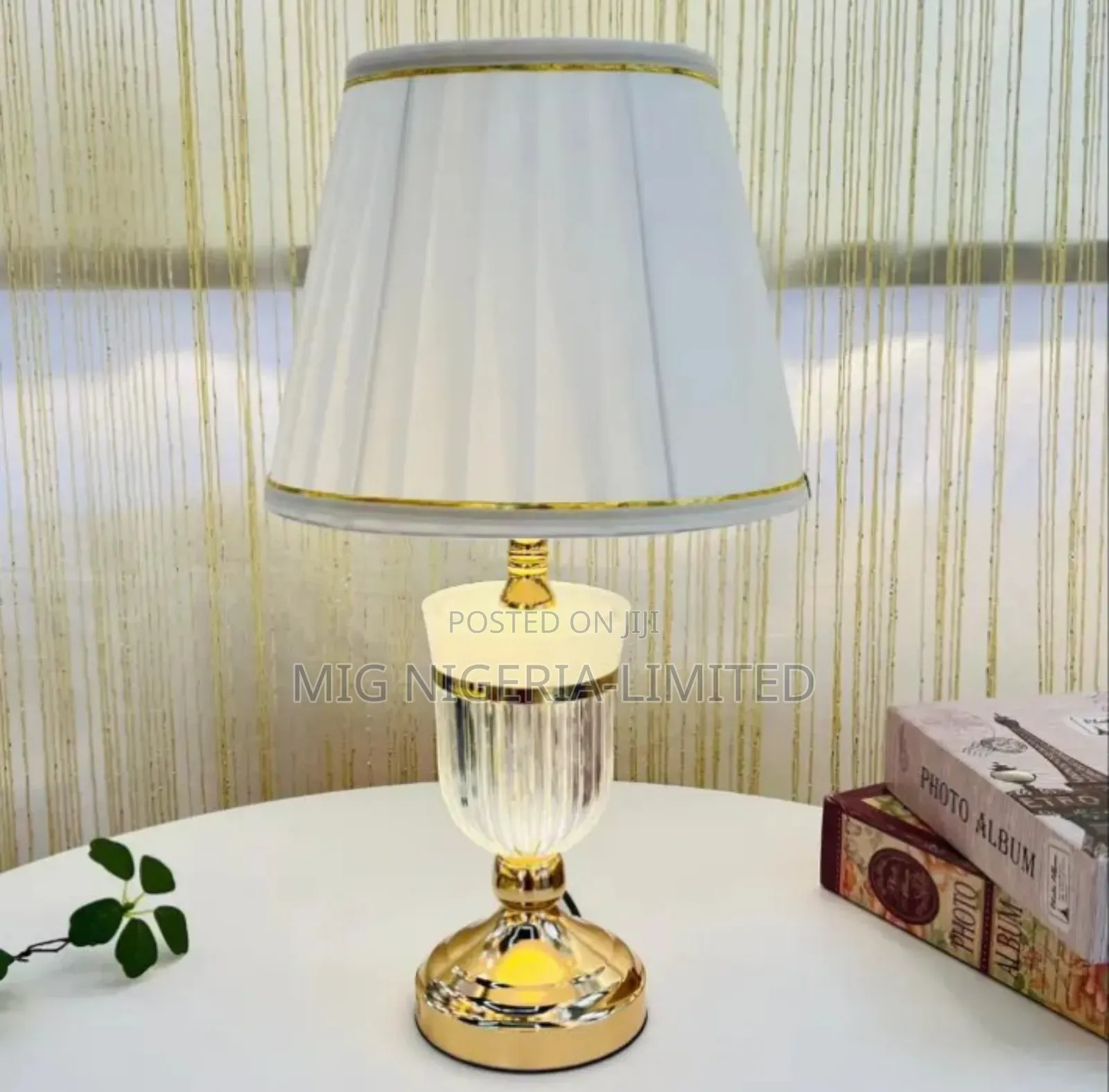 Acleric Gold Bedside Table Lamp