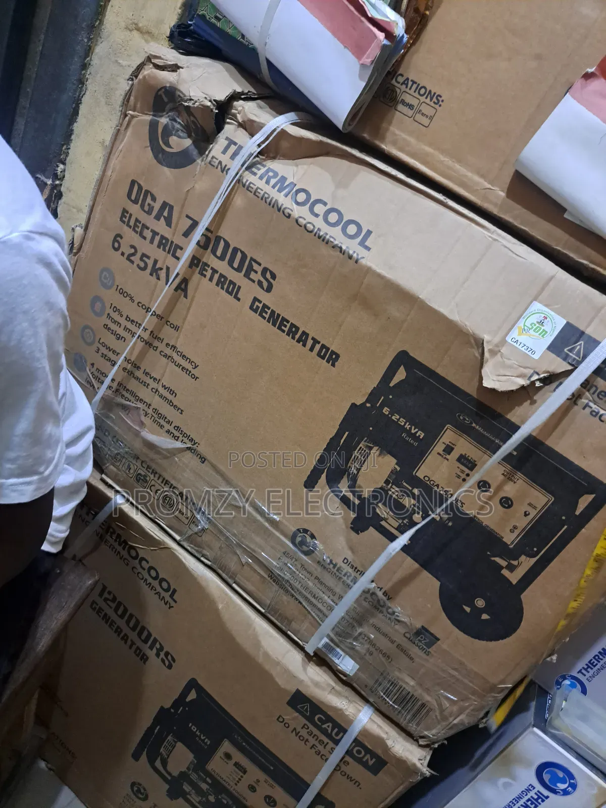 6.25kva Thermocool Petrol Generator 100% Copper Coil
