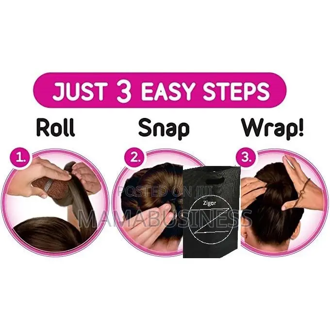 Hot Buns Styling Hair Magic - 2 Pc - Black Blonde