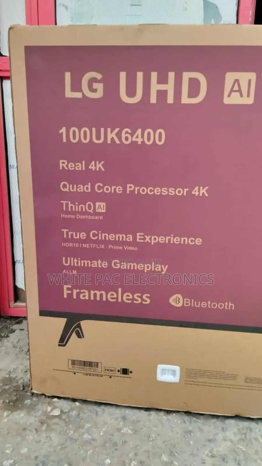 2026>Lg 100"Inch Webos Smart Tv Magic Remote Bluetooth >2 Yrs