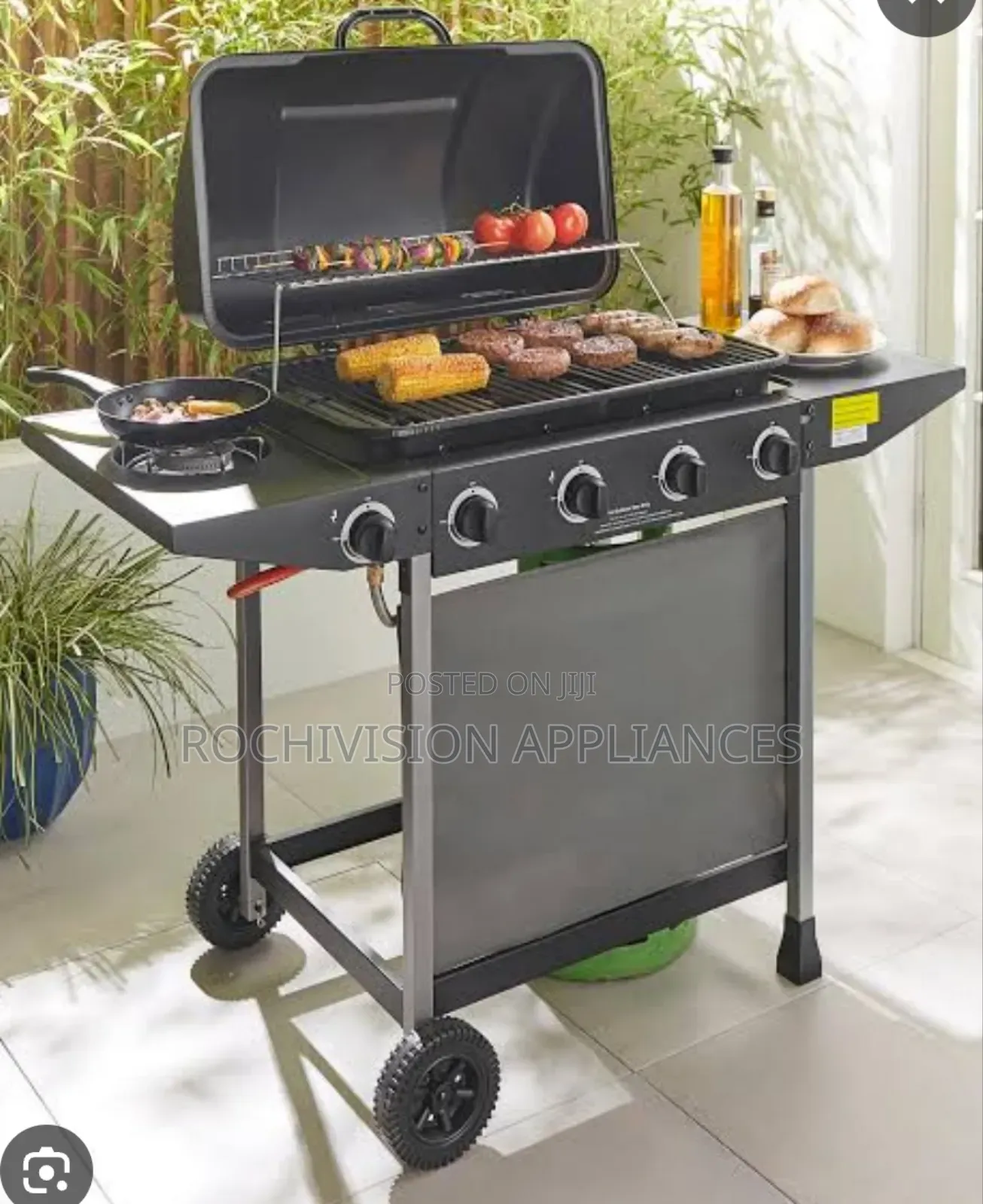 ARGOS 4 Burner Gas BBQ With Side Burner