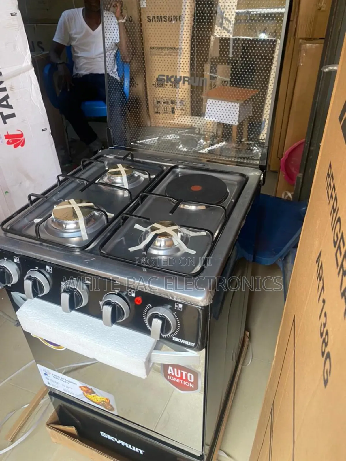 Skyrun Cooker 3 Gas 1 Electric With Oven Automatic >2YRS