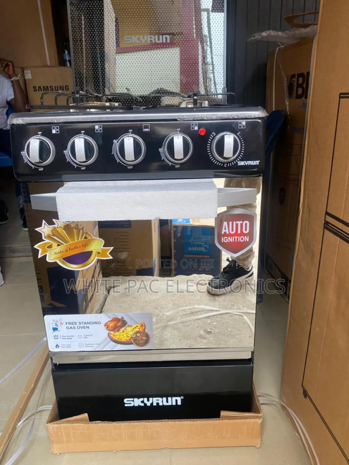 Skyrun Cooker 3 Gas 1 Electric With Oven Automatic >2YRS
