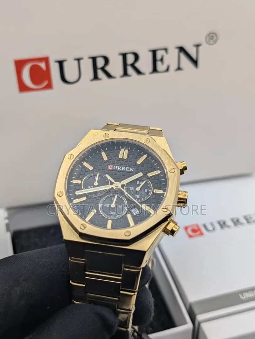 Curren Quality Luxury Men Chain Strap Wristwatch