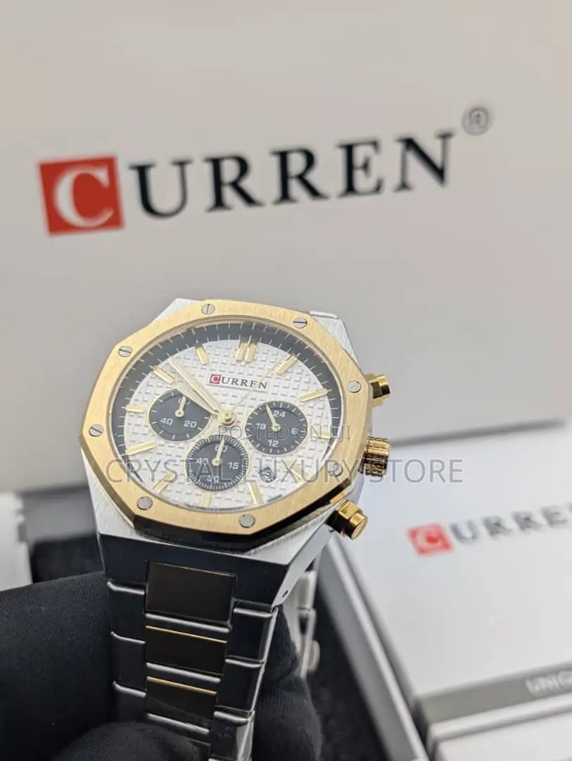 Curren Quality Luxury Men Chain Strap Wristwatch