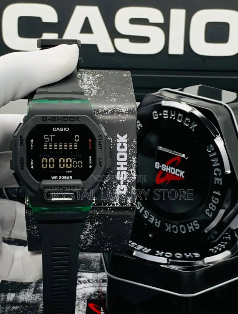 G-Shock Casio Quality Men Rubber Strap Wristwatch