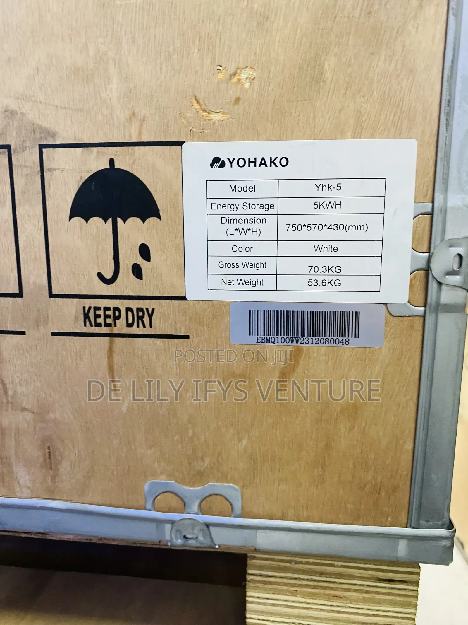 Yohako Lithium Battery 5kwh 48 V