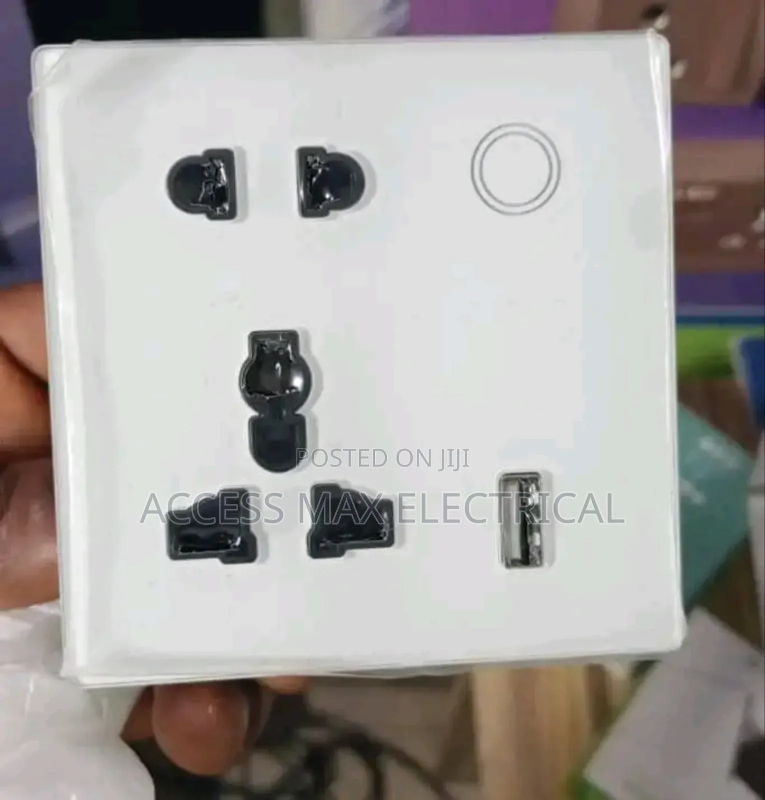 13amps Single Socket White