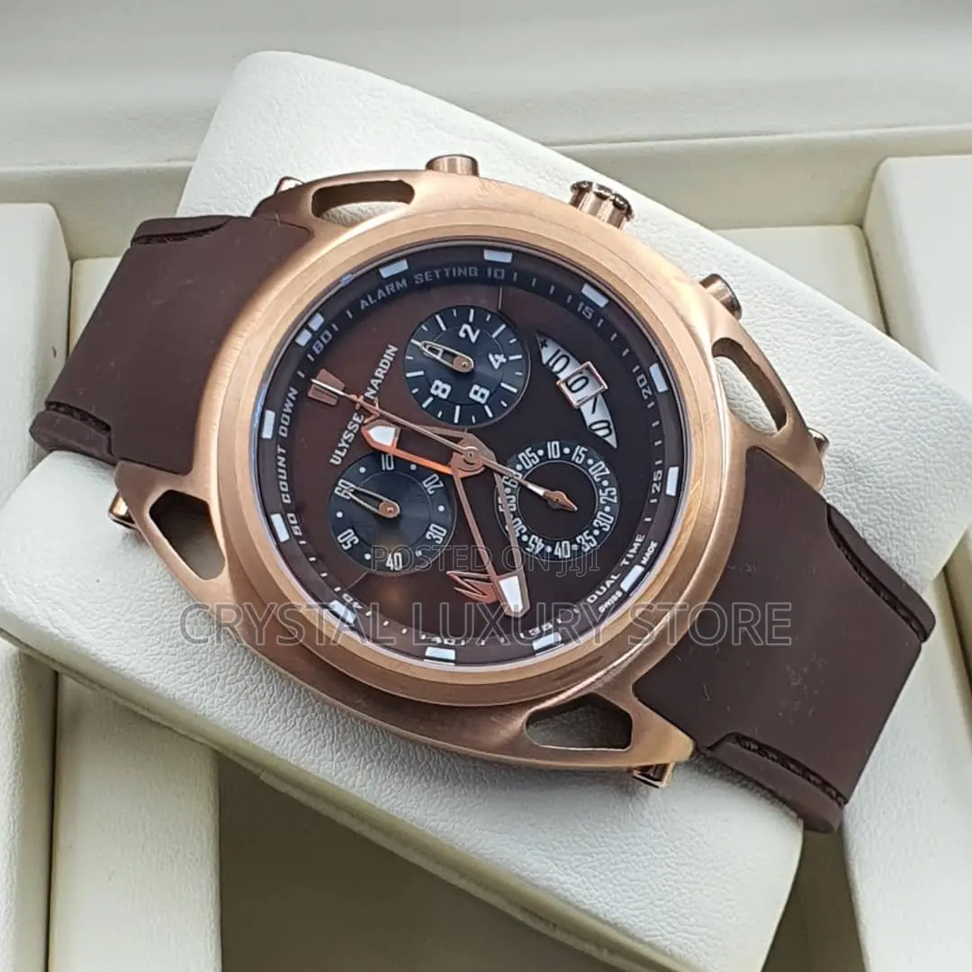 High Quality Luxury ULSSE NARDIN RUBBER Strap Wristwatch