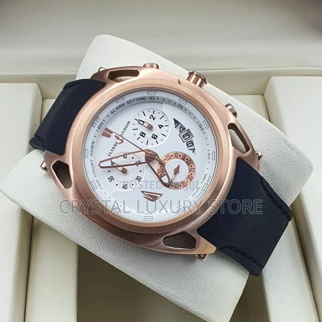 High Quality Luxury ULSSE NARDIN RUBBER Strap Wristwatch