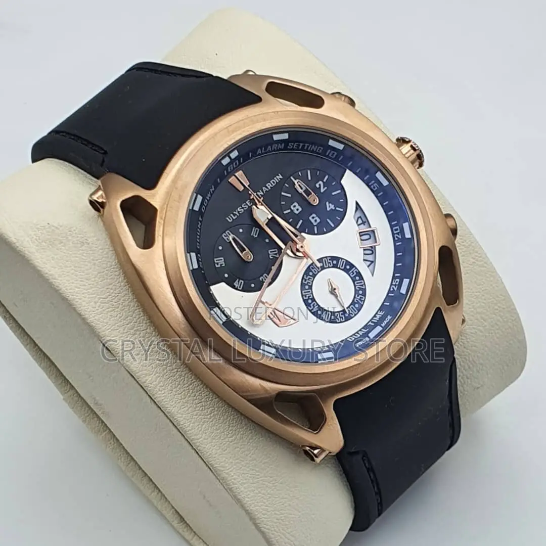 High Quality Luxury ULSSE NARDIN RUBBER Strap Wristwatch