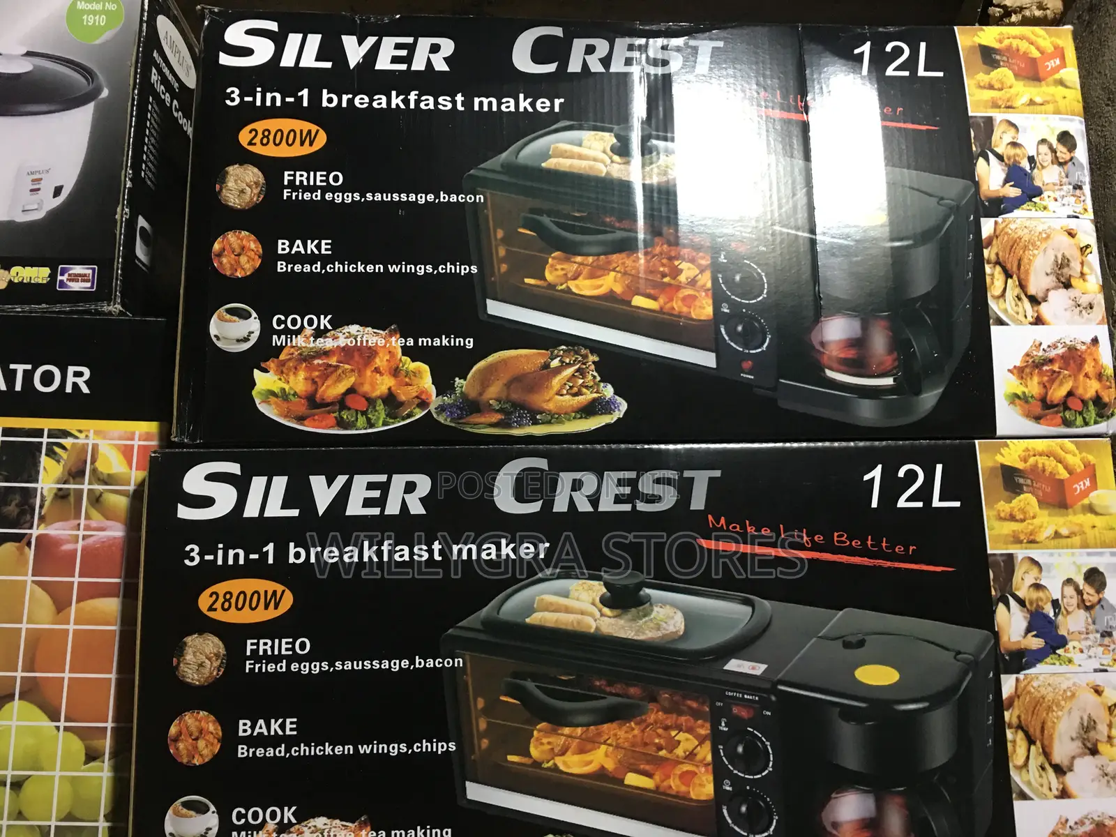 3 in 1 Breakfast Maker,Oven, Griller, Coffee Maker.