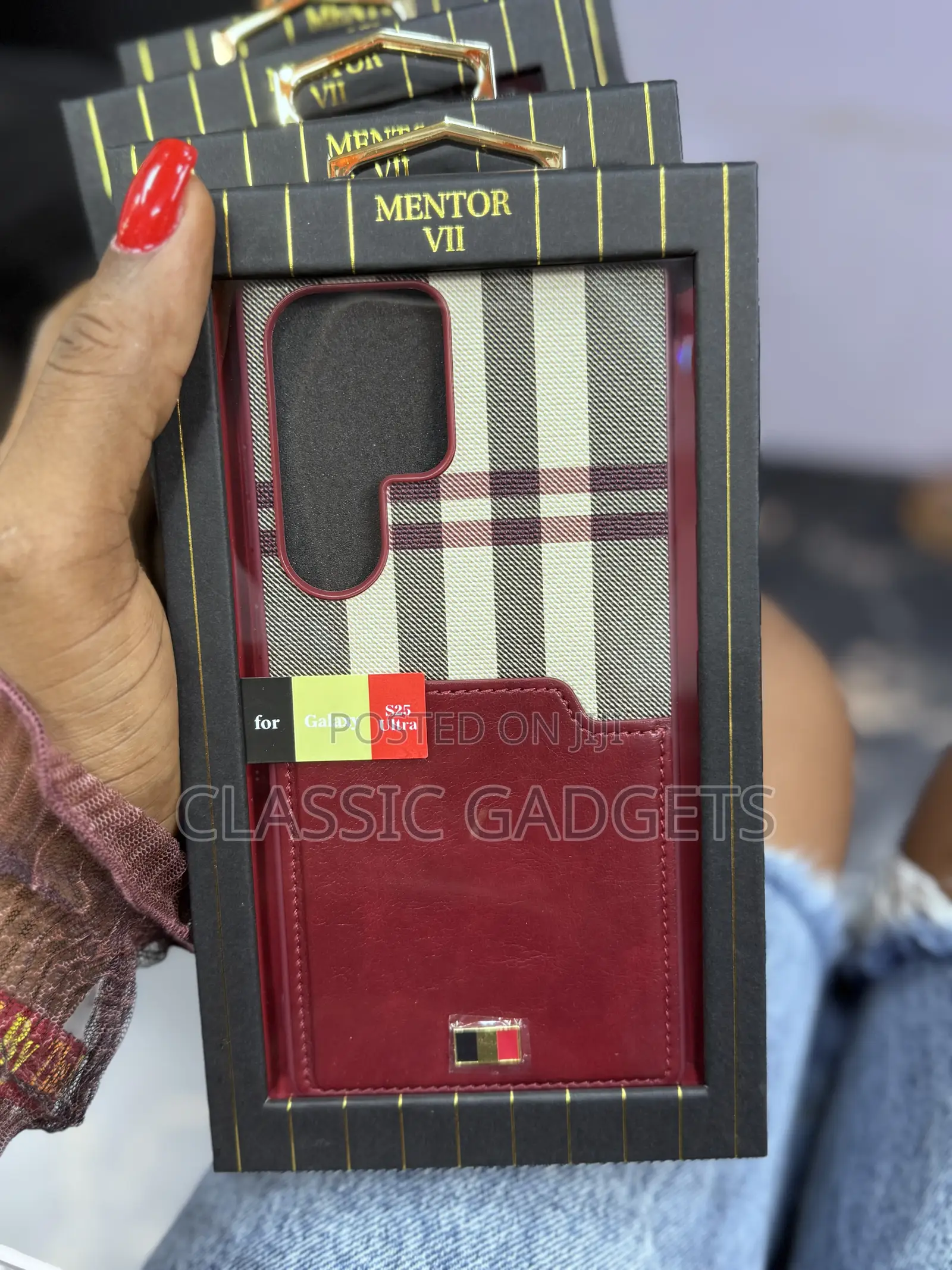 Mentor VII Card Slot Leather Case for Samsung S25 Ultra