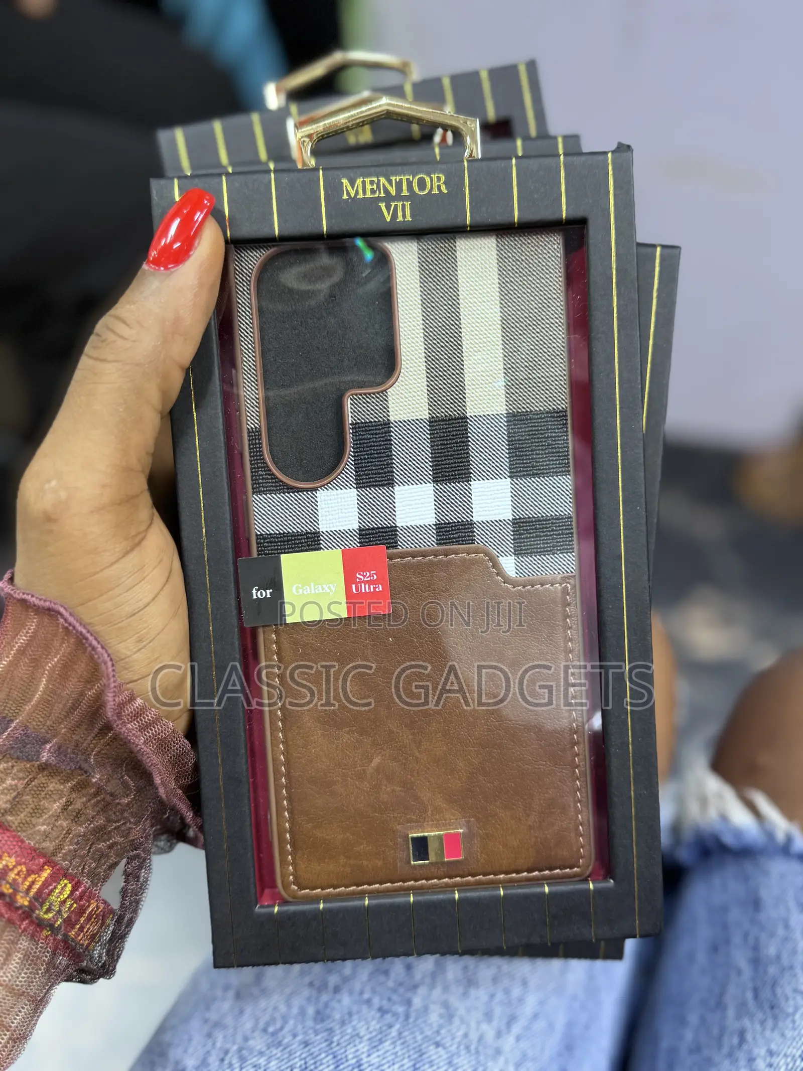 Mentor VII Card Slot Leather Case for Samsung S25 Ultra