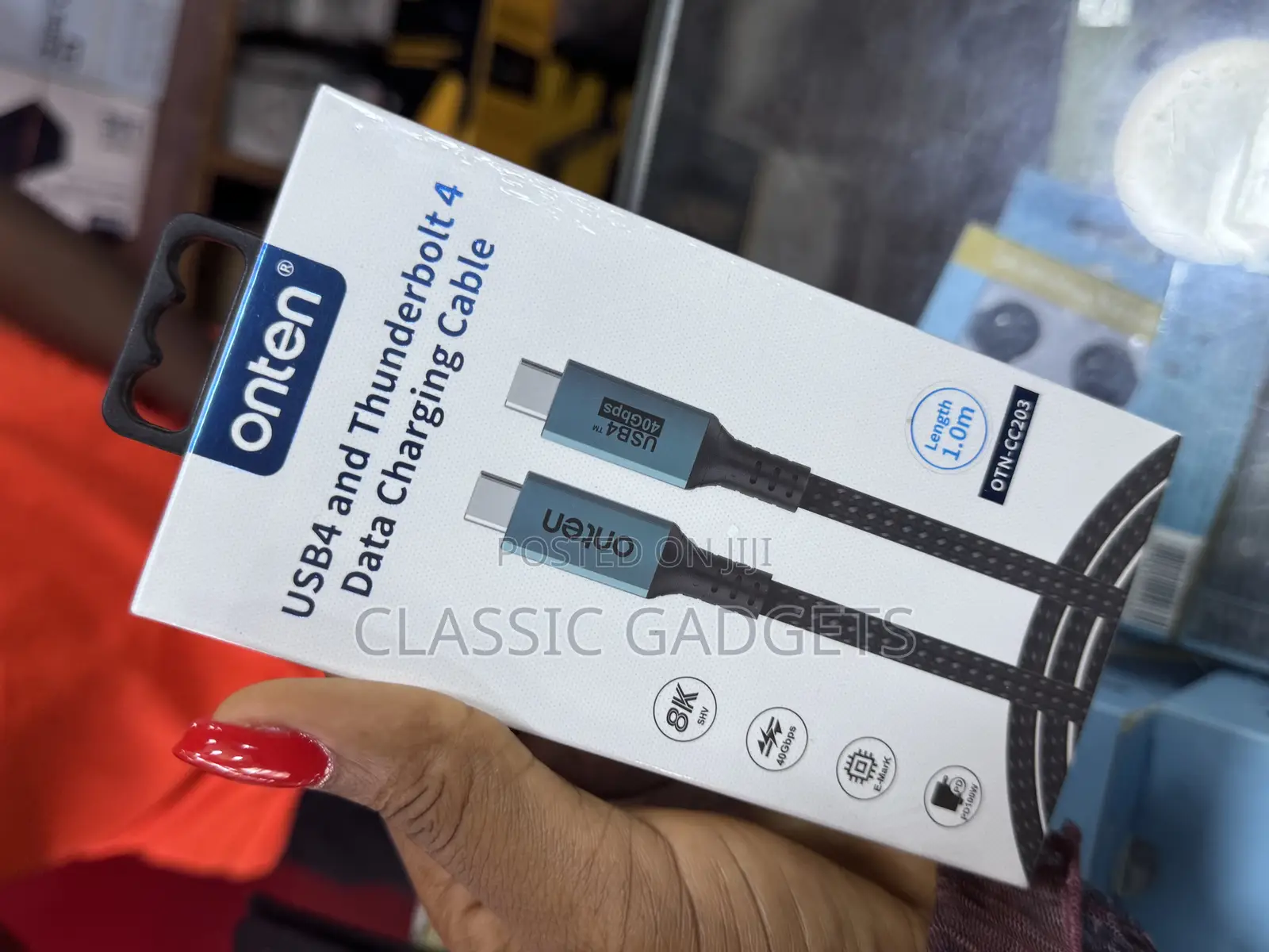 Onten USB4 and Thunderbolt 4 Data Charging Cable OTN-CC203