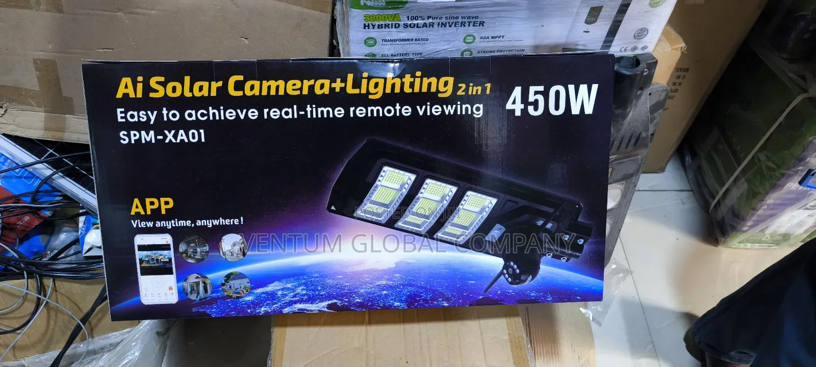 AI Solar Street Lights With Camera Features