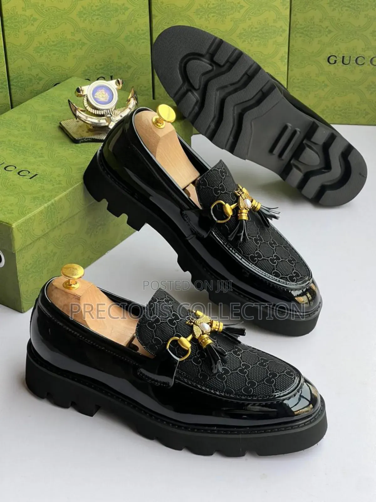 Gucci Glossy Leather Shoe for Men