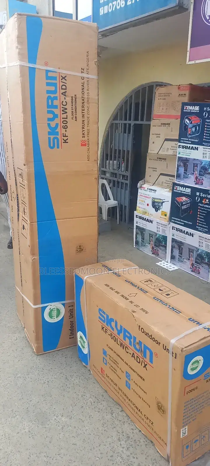 Skyrun 2hp Inverter Standing Unit Ac With Installation Kits